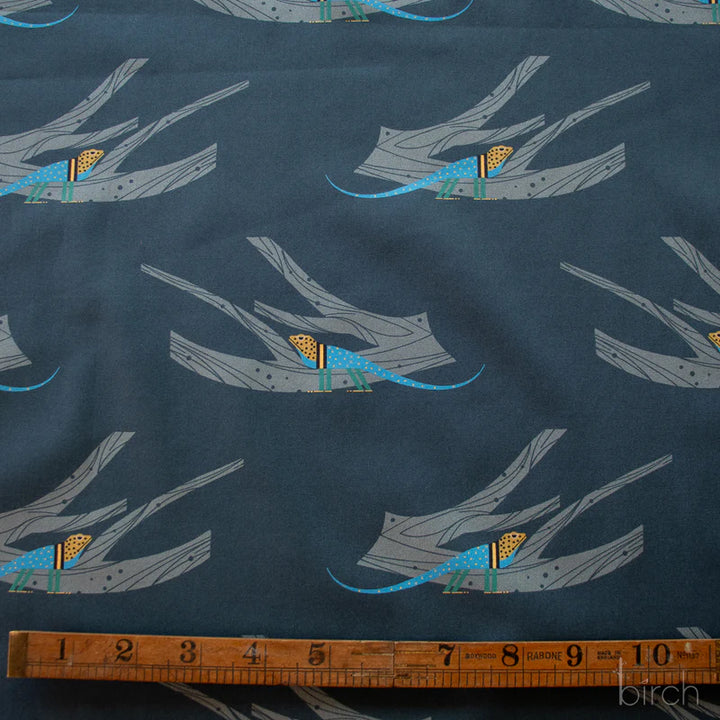 Charley Harper Canyon Country lizard fabric