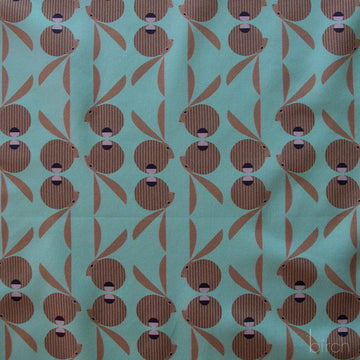 Charley Harper Canyon Country repeating pattern of bunnies