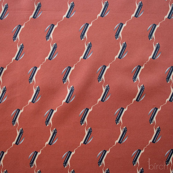 Charley Harper Canyon Country fabric pattern with cars