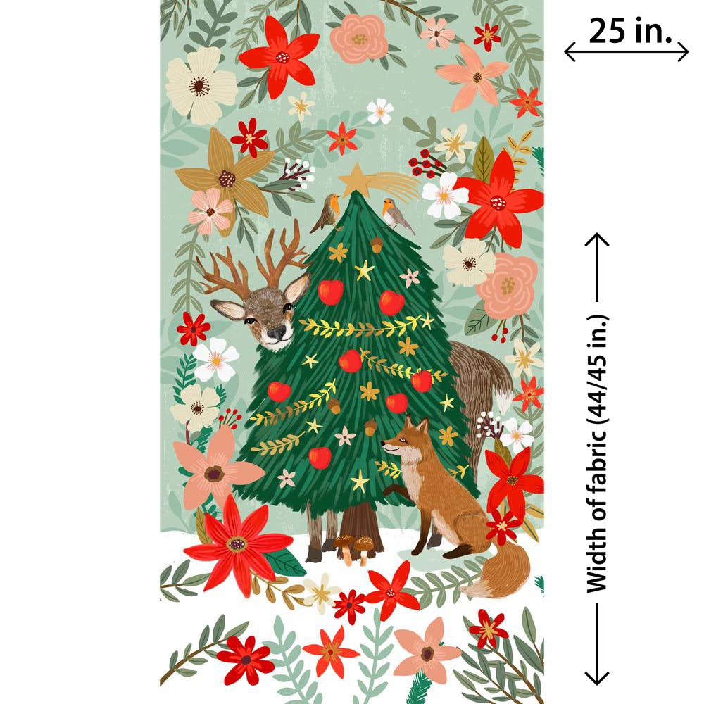 Christmas Spirit, Christmas Pine Panel by Mia Charro