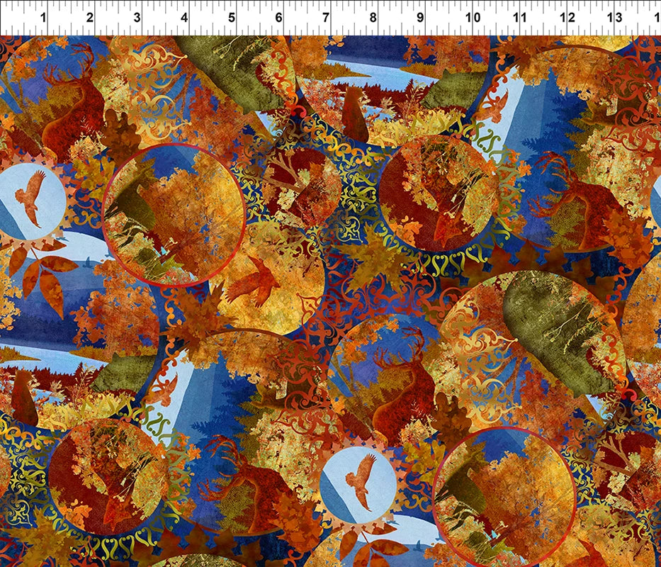 All Blue Ridge Shop-Hop 2026 Fabric - Mountain Circles