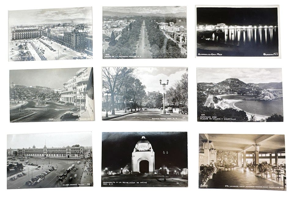 Vintage Mexico Postcard Collage Pack, 9pcs