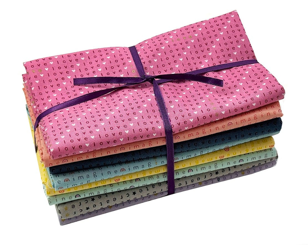 Wordplay by Cotton+Steel Fat Quarter Fabric Bundle - Multi (8 pcs)
