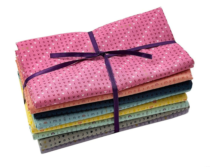 Wordplay by Cotton+Steel Fat Quarter Fabric Bundle - Multi (8 pcs)