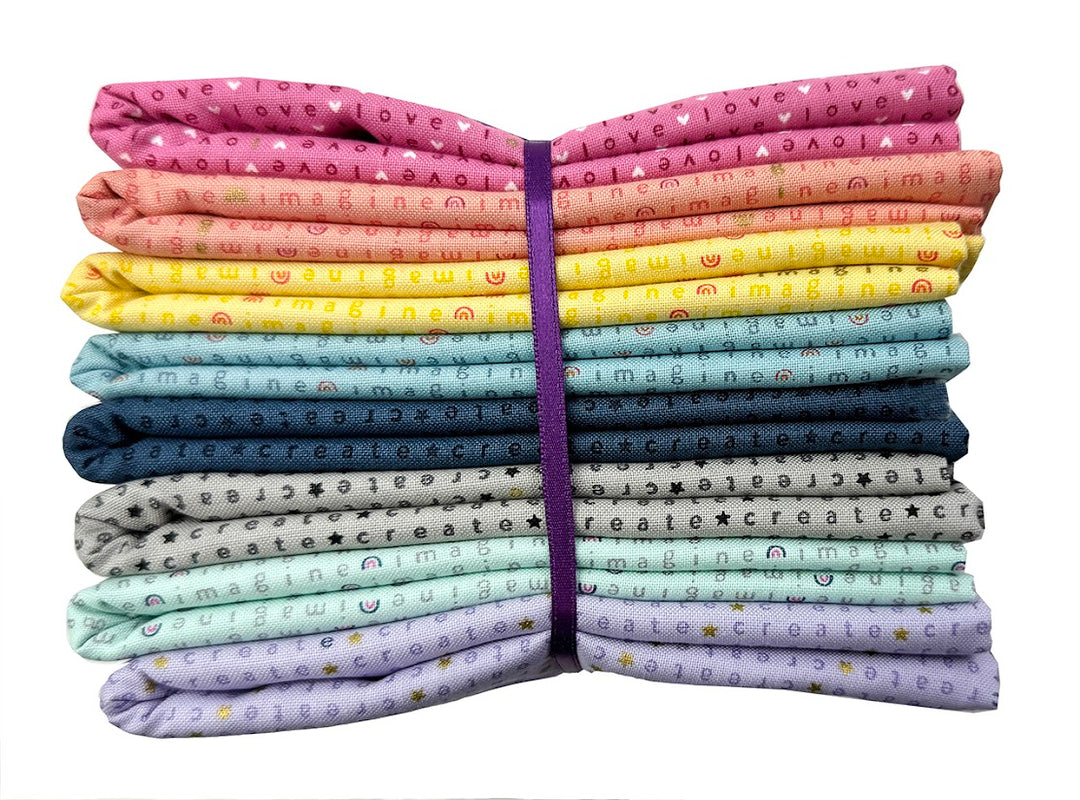 Wordplay by Cotton+Steel 1/2 Yard Fabric Bundle - Multi (8 pcs)