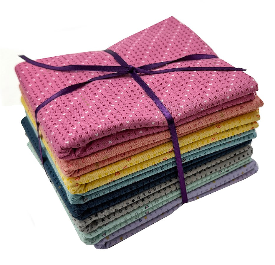 Wordplay by Cotton+Steel 1/2 Yard Fabric Bundle - Multi (8 pcs)