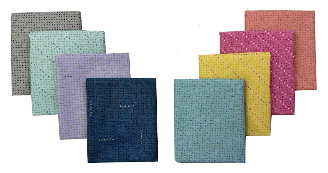 Wordplay by Cotton+Steel 1/2 Yard Fabric Bundle - Multi (8 pcs)