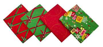 Holiday 1/2 Yard Fabric Bundle, 4pcs MacKenzie Christmas Fabric Bundle, 4 Half Yards – Artistic Artifacts