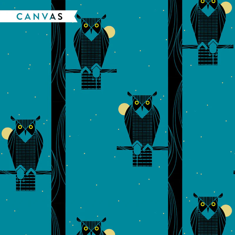 Iconic Vol.2 by Charley Harper, Moon Owl CANVAS