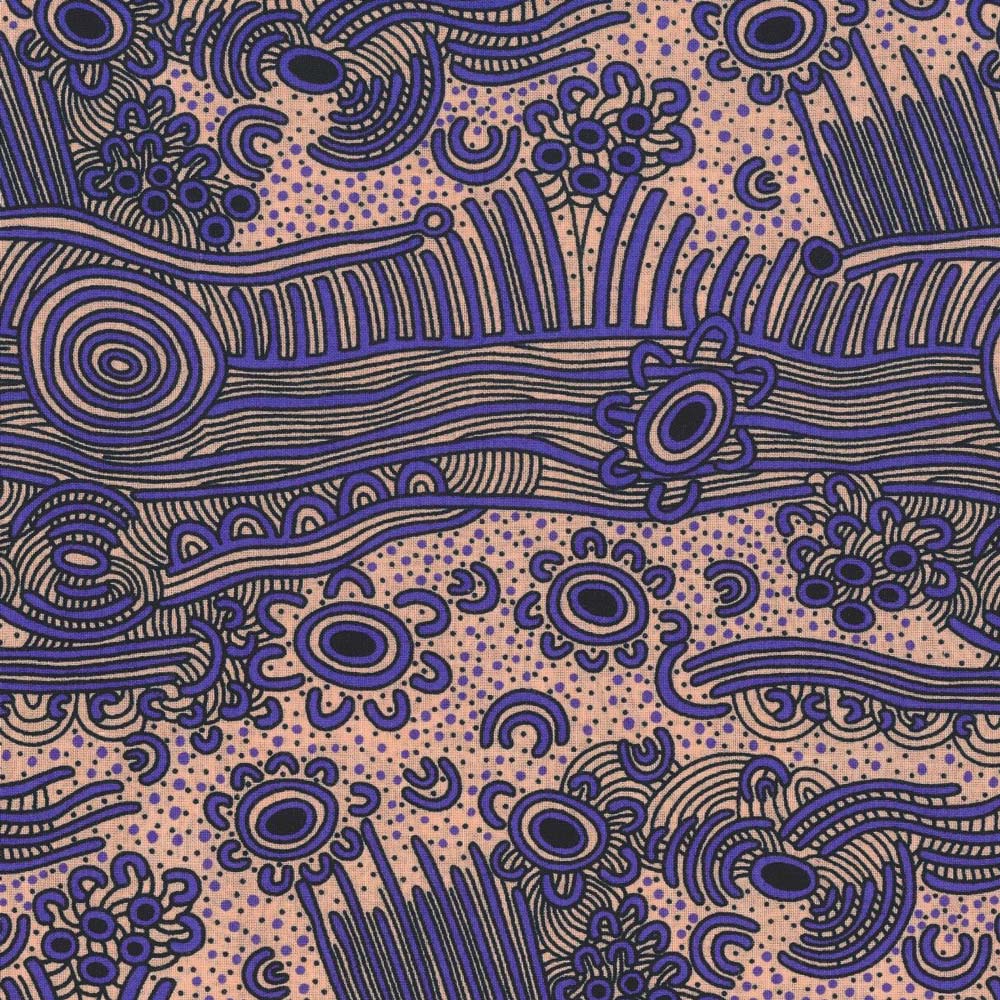 Dreaming Bush Plum Purple by Janet Long Nakamarra