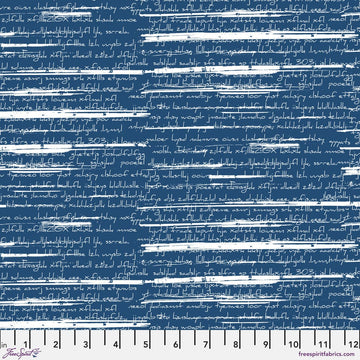 Stamped: Blueprint Cotton Duck by Seth Apter, Scribbles Stamped: Blueprint Cotton Duck by Seth Apter, Scribbles