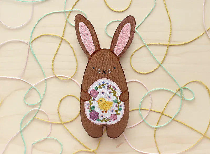 D.I.Y Embroidered Doll Kit - Bunny