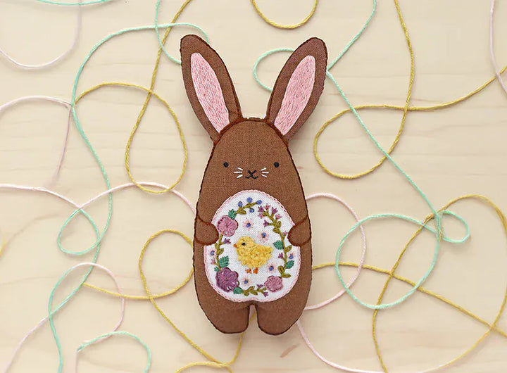 D.I.Y Embroidered Doll Kit - Bunny