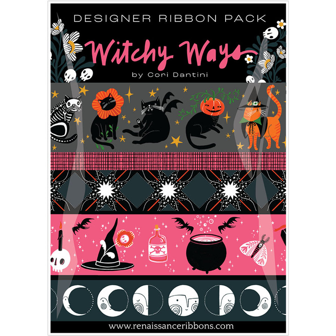 Witchy Ways Cat Ribbon Designer Pack