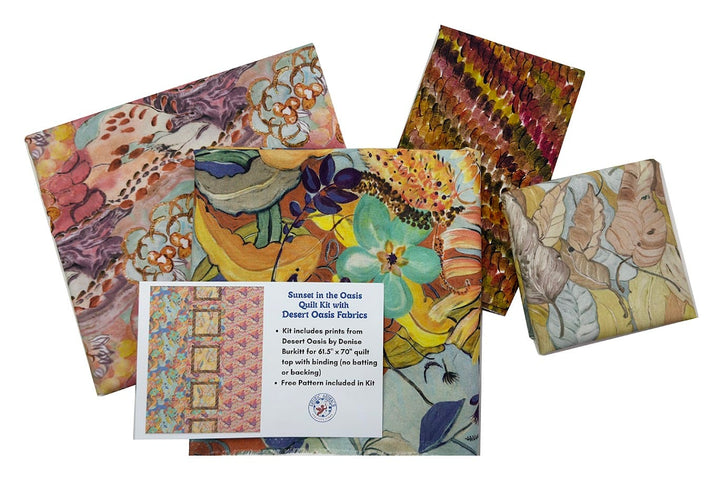 Sunset in the Oasis Quilt Kit with Desert Oasis Fabrics by Denise Burkitt Sunset in the Oasis Quilt Kit | Desert Oasis by Denise Burkitt