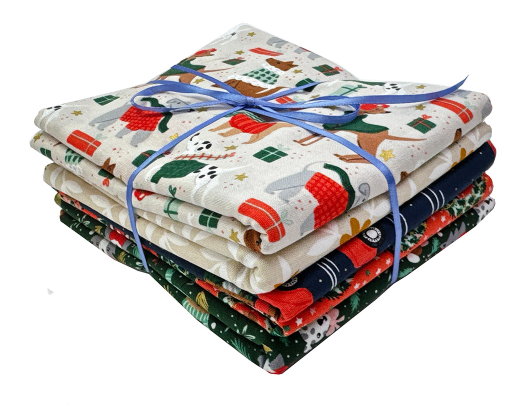 Seasonal Fabric Bundle - Dogs 1/2 yd Bundle (5 pcs)