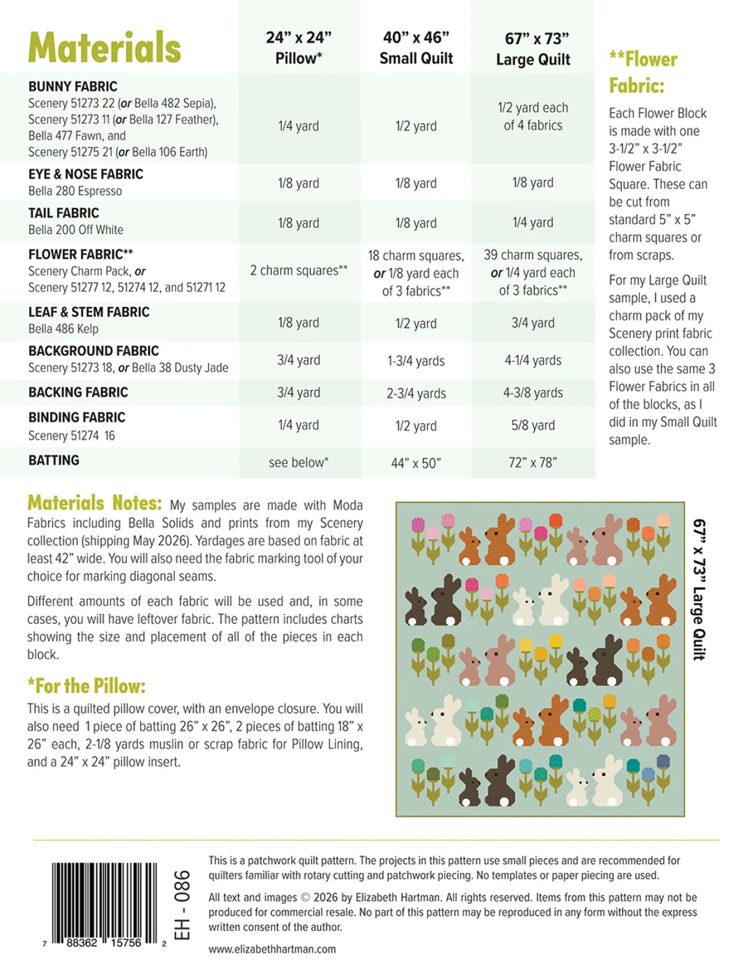 Cottontails Quilt Pattern