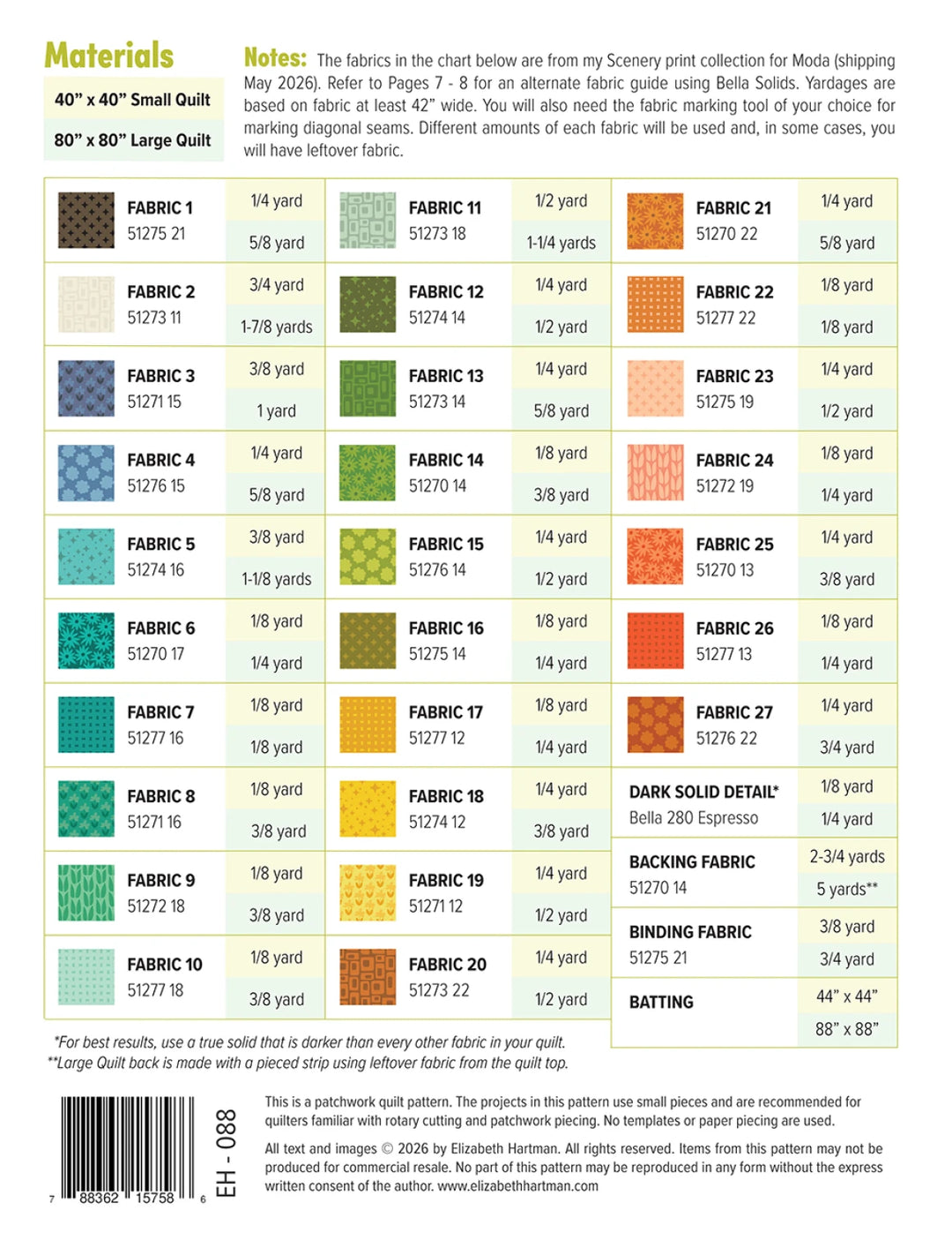 Outdoors Quilt Pattern