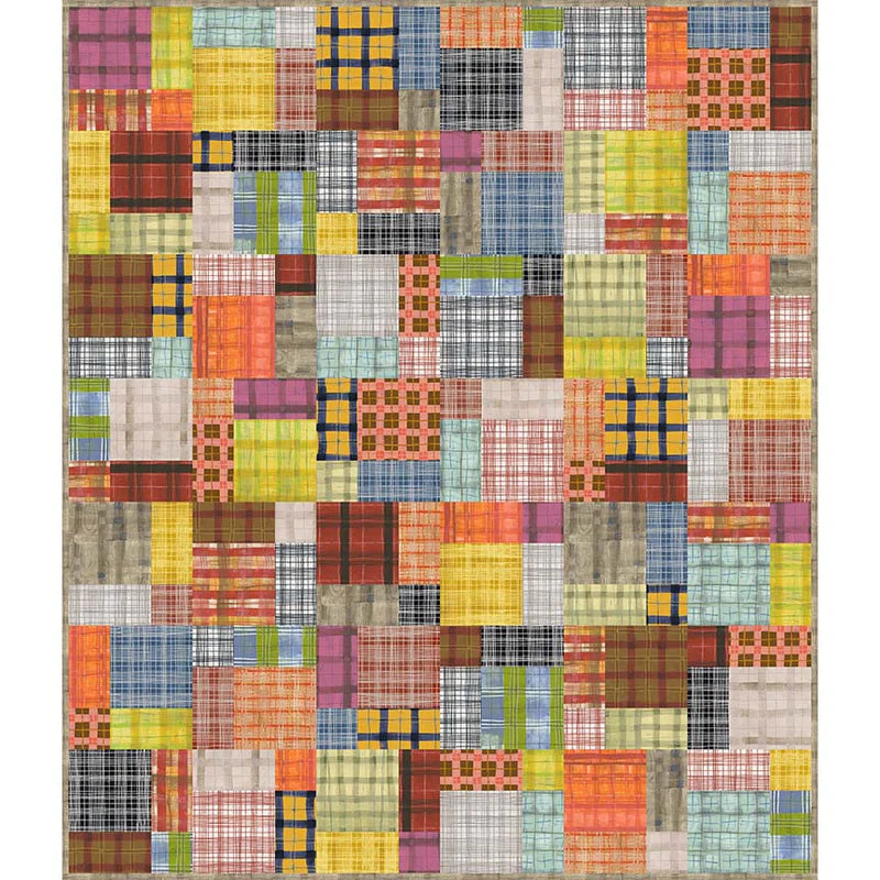 Easy Bake Quilt Kit with The Plaid One Fabric Collection by Marcia Derse