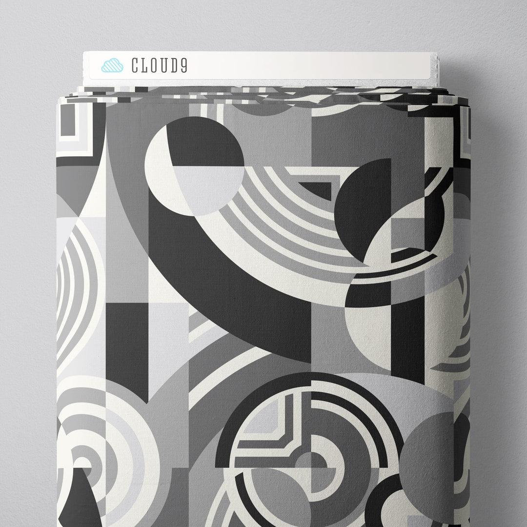 Embellish Rayon by Frank Lloyd Wright - Hoffman Gray Embellish Modal Rayon | Frank Lloyd Wright Hoffman Gray