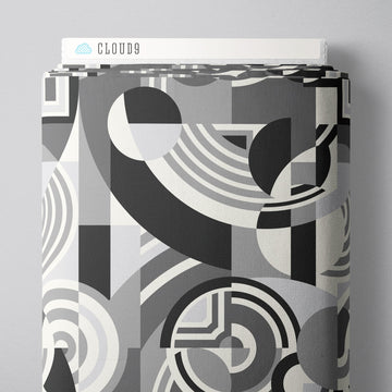 Embellish Rayon by Frank Lloyd Wright - Hoffman Gray Embellish Modal Rayon | Frank Lloyd Wright Hoffman Gray