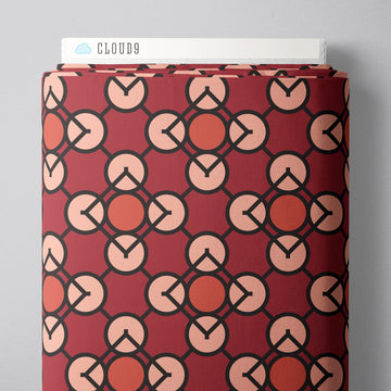 Embellish Rayon by Frank Lloyd Wright - Prism #27978 Red Embellish Modal Rayon | Frank Lloyd Wright Prism #27978 Red