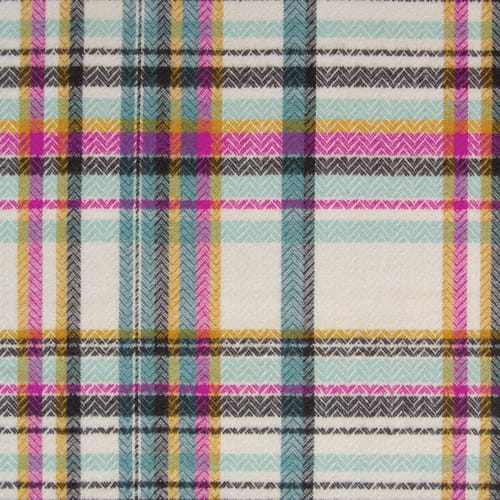 Highlands Flannel - Sketch Plaid, Tealberry FLANNEL