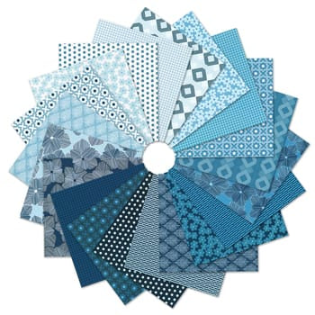 Drift Into Blue by Craig Conover Fat Quarter Fabric Bundle Drift Into Blue by Craig Conover Fat Quarter Fabric Bundle