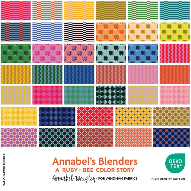 Annabel's Blenders Fat Quarter Bundle by Annabel Wrigley - Multi Annabel's Blenders Fat Quarter Bundle by Annabel Wrigley - Multi