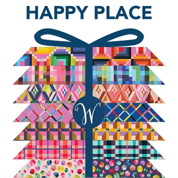 Happy Place Fat Quarter Bundle by Annabel Wrigley - Multi Happy Place Fat Quarter Bundle by Annabel Wrigley - Multi