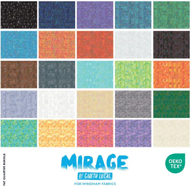 Mirage by Gareth Lucas Fat Quarter Bundle Glare Cream | Mirage Blender Fabric by Gareth Lucas