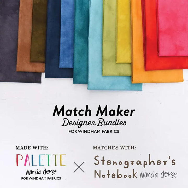 Palette by Marcia Derse 12-ply Fat Quarter Bundle, 12pcs Palette by Marcia Derse 12-ply Fat Quarter Bundle, 12pcs