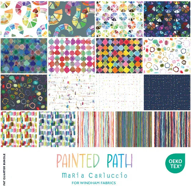 Painted Path Fat Quarter Bundle by Maria Carluccio Painted Path Fat Quarter Bundle by Maria Carluccio - Multi Fabric