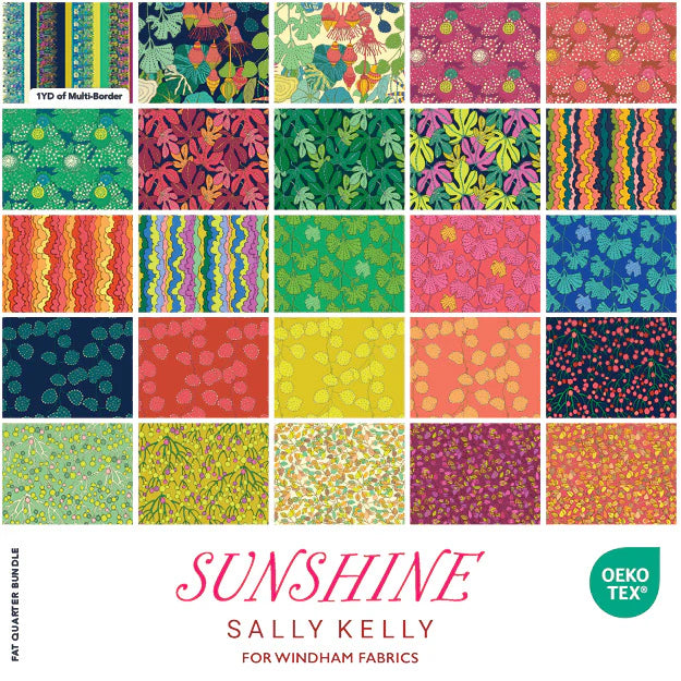 Sunshine by Sally Kelly Fat Quarter Fabric Bundle