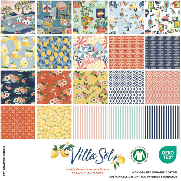 Villa Sol Fat Quarter Fabric Bundle