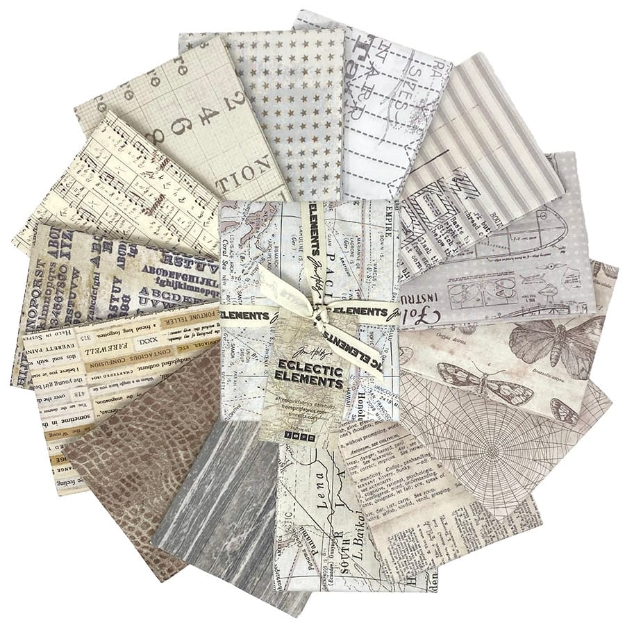 Tim Holtz Low Volume Fat Quarter Bundle, 14pcs