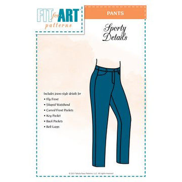 FFA1300 Fit for Art Sporty Details Pants Pattern