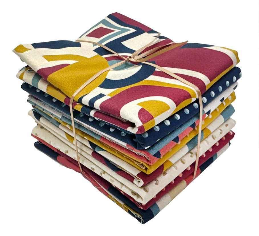 American Bold 1/2 yd Fabric Bundle - Red/Navy