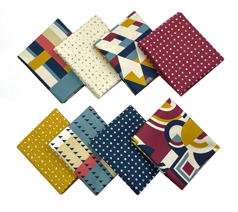 American Bold 1/2 yd Fabric Bundle - Red/Navy