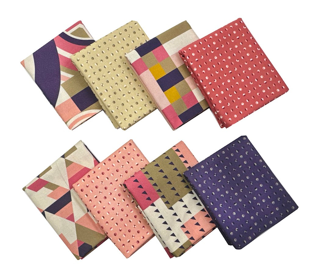 American Bold 1/2 yd Fabric Bundle - Pink/Purple