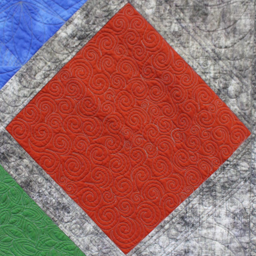 Example of free motion quilting by Barbara Rowe