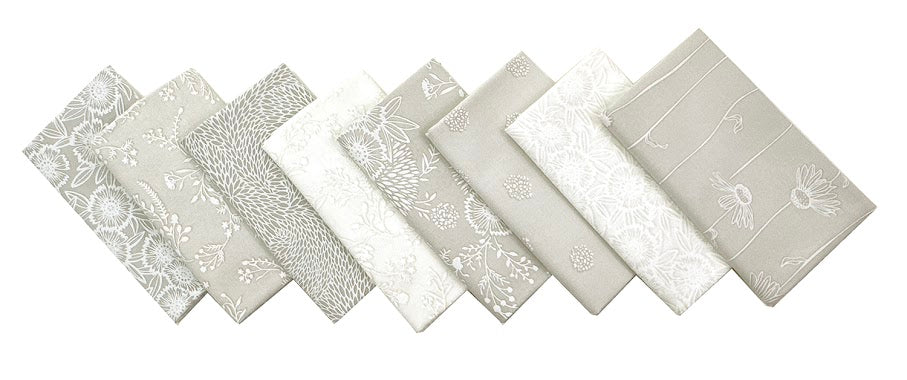Alabaster Hues Fat Quarter Fabric Bundle (8 pcs) PANTONE