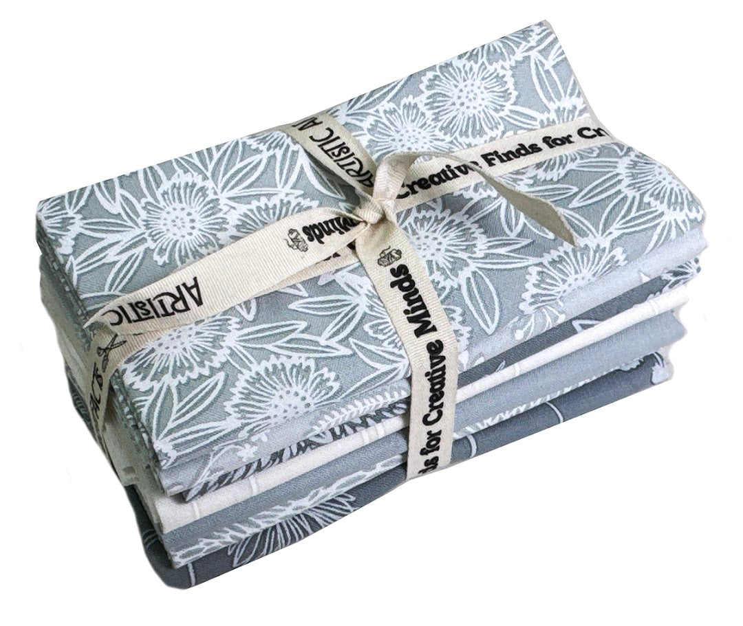 Alabaster Hues Fat Quarter Fabric Bundle (7 pcs) MIST