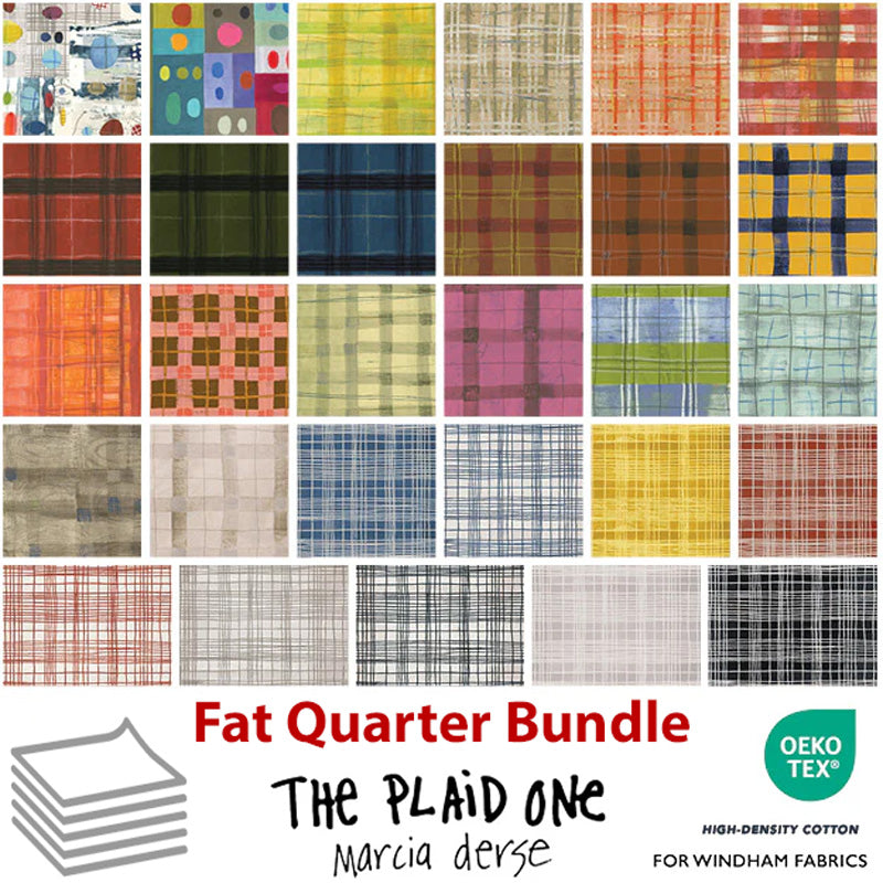 The Plaid One by Marcia Derse- Fat Quarter Bundle (29 pcs)