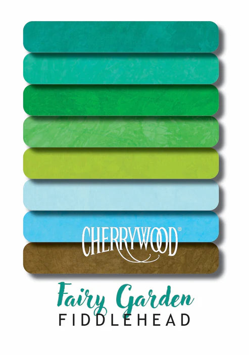 Cherrywood Hand-Dyed Cotton Fabric Fiddlehead Fat Quarter Bundle