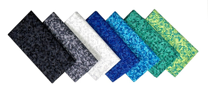 Fairy Rings from Andover Fat Quarter Fabric Bundle - Seaside (7 pcs)