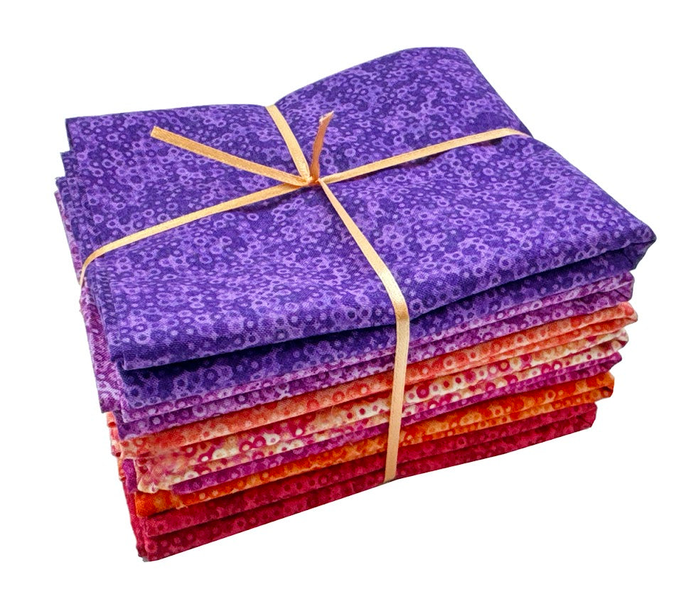 Fairy Rings from Andover 1/2 Yard Fabric Bundle - Sunset (7 pcs)