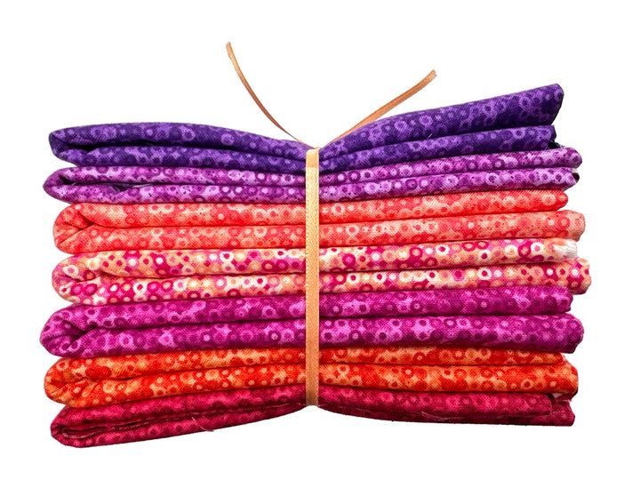 Fairy Rings from Andover 1/2 Yard Fabric Bundle - Sunset (7 pcs)