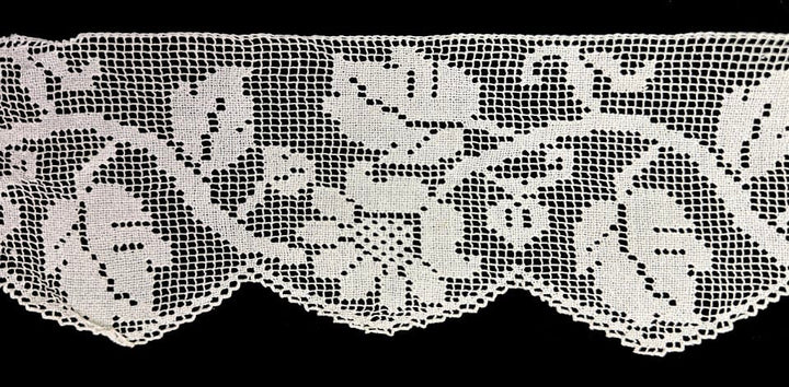 Antique Lace Trim - Daisies and Vines 3.5 x 32in Antique Lace Trim Daisies & Vines 3.5"x32" – Artistic Artifacts