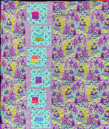 Sundance Quilt Kit with Floral Reef fabrics from Tula Pink | Artistic Artifacts